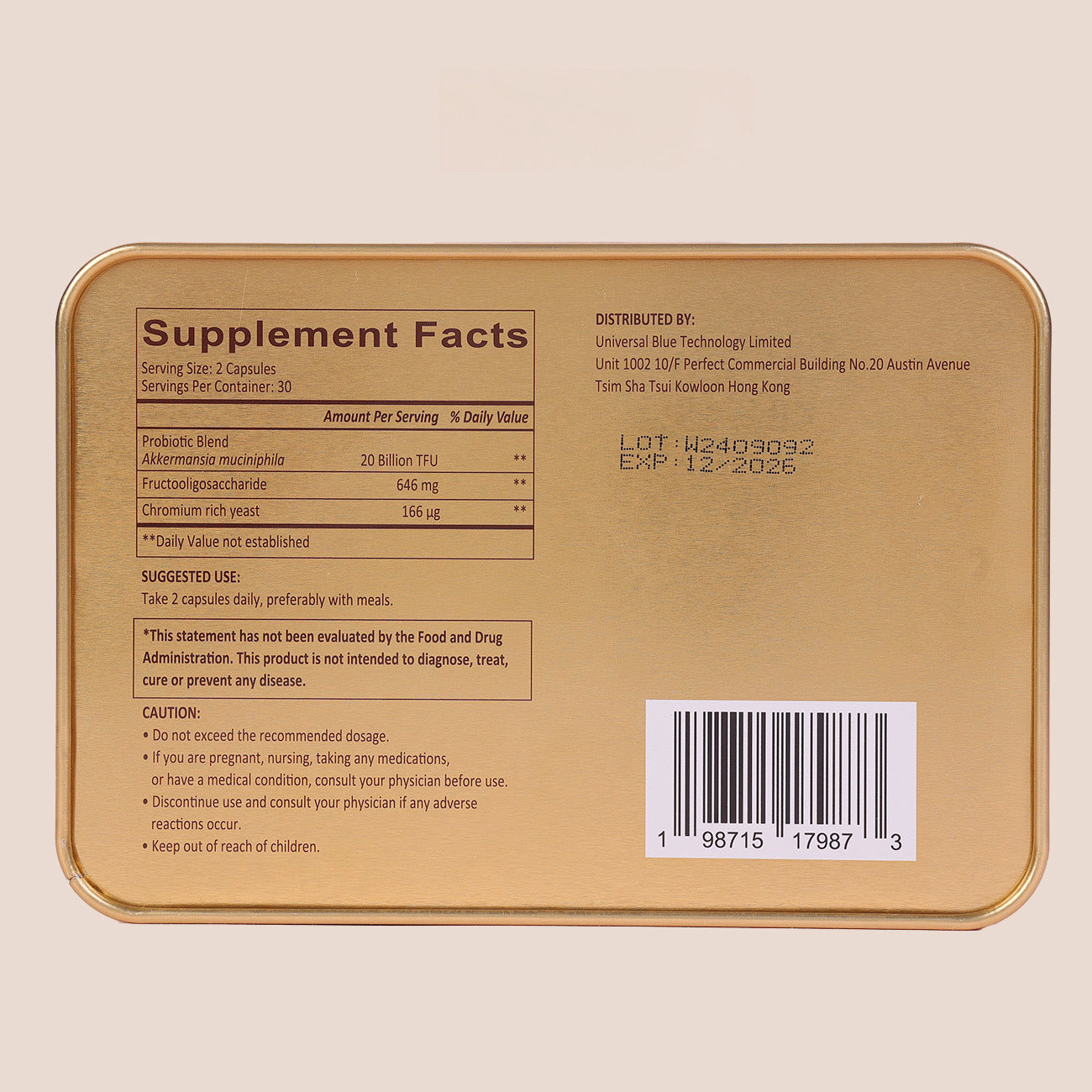 KISSORA® Akkermansia muciniphila Complex LC280™